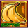 burning flower banana scatter symbol icon