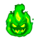 burning hell 3000 green scatter symbol icon