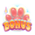 cats love yummy scatter symbol icon