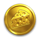 cheesy luck triple fortune coin scatter symbol icon