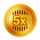 chicken coin coin scatter symbol icon