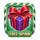 christmas factory scatter symbol icon