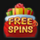 christmas spin free spins symbol icon