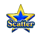 clovers and diamonds 5 blue scatter symbol icon