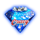 crazy gems christmas scatter symbol icon