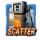 crazy taxi scatter symbol icon