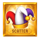 crowned corners scatter symbol icon