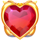 cupid heart scatter symbol icon