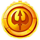 devils feast golden coin scatter symbol icon