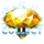 diamond charge extra collect scatter symbol icon