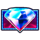 diamond diamond diamond scatter symbol icon
