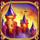 fire blaze blue wizard powerplay jackpot scatter symbol icon
