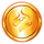 firestorm joker 777 gold coin symbol icon