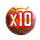 football power goals multiplier scatter symbol icon