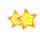 fresh fruits stars scatter symbol icon
