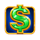 fruits and gold scatter dollar symbol icon