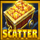 gold and crystals scatter symbol icon