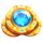 gold mint 7s deluxe super scatter symbol icon