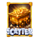 gold nugget rush hold and win scatter symbol icon