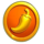 gold trio zones scatter 3 symbol icon