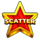golden crown hold and win red scatter symbol icon