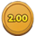 golden railway journey scatter symbol icon