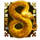 golden serpent scatter symbol icon
