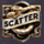 golden skulls scatter symbol icon