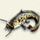 golden tour fish symbol icon