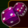 hot bar dice scatter symbol icon