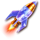 hot rocket 5x 3x 2x scatter symbol icon