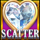 latin heart dice scatter symbol icon