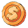 le bandit hold and win bronze coin scatter symbol icon