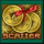lucky coin scatter symbol icon