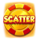 lucky dice scatter symbol icon