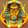 luxor tutankhamun mask scatter symbol icon