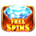 mega wild fruits on fire scatter symbol icon
