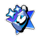 minted mike blue scatter symbol icon
