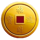 money tree golden horse coin scatter symbol icon