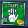 outsourced scatter symbol icon