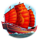 red dragon sails junk scatter symbol icon