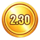 rice and riches hold and win coin scatter symbol icon