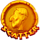 roman coin scatter symbol icon