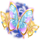 rosy orbit treasure turn scatter symbol icon