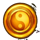 serpent gold coins symbol scatter icon