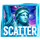 stars and stripes hold and win scatter symbol icon