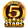 super 70 stars 5 super stars scatter symbol icon
