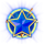 super stars usa blue scatter symbol icon