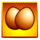 the great eggscape two egg scatter symbol icon