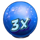 the shining globe scatter 3 symbol icon